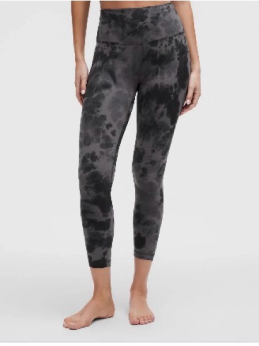 lululemon Align 25 High-Rise Tie-Dye Gray/Black Leggings